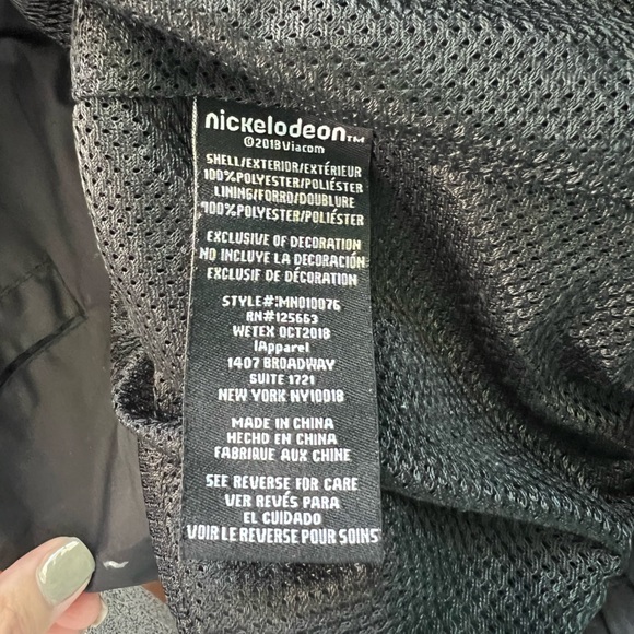 EUC Unisex Members Only X Nickelodeon SpongeBob Square Pants Hooded Windbreaker - Picture 10 of 11